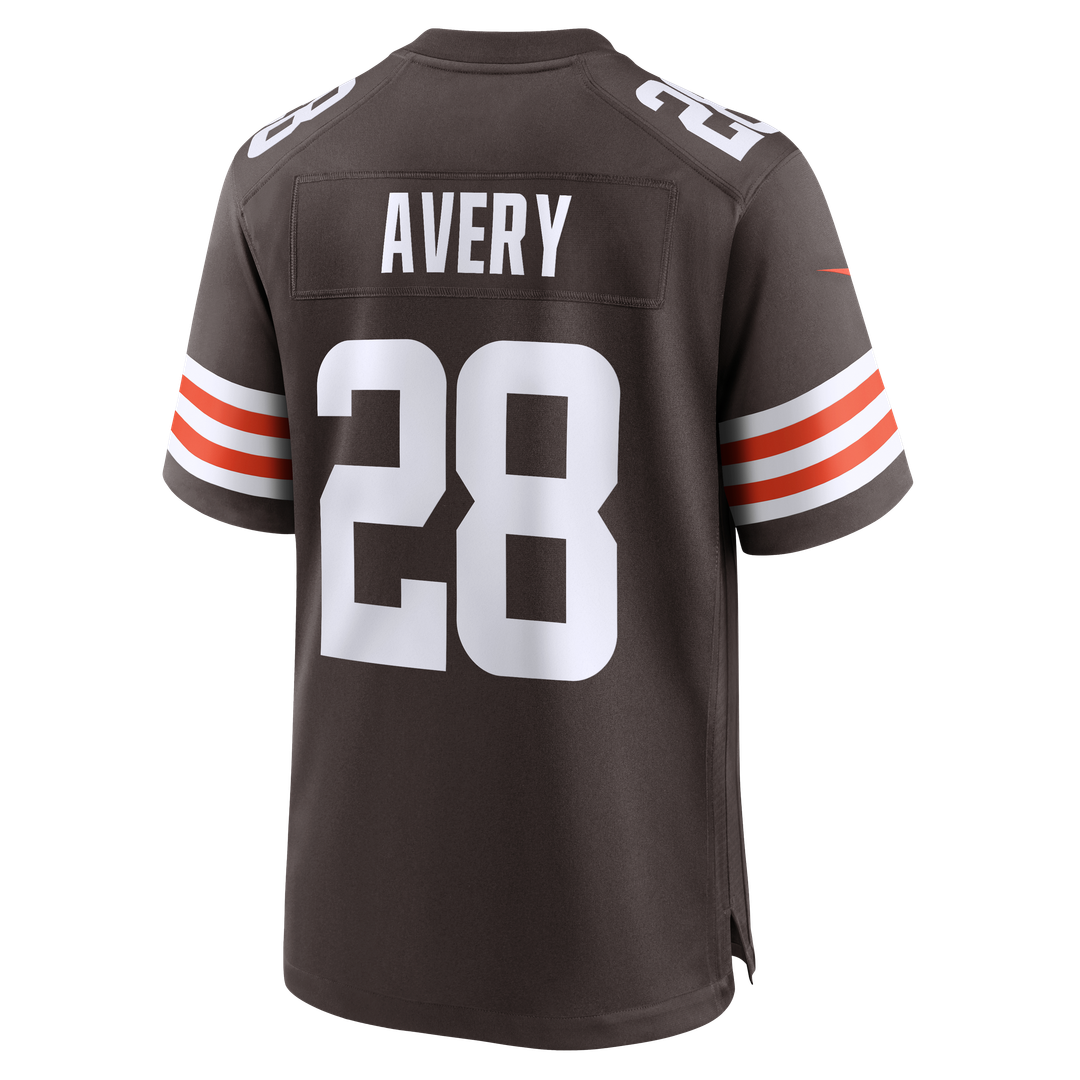 Cleveland Browns Tre Avery Nike Brown Team Game Jersey