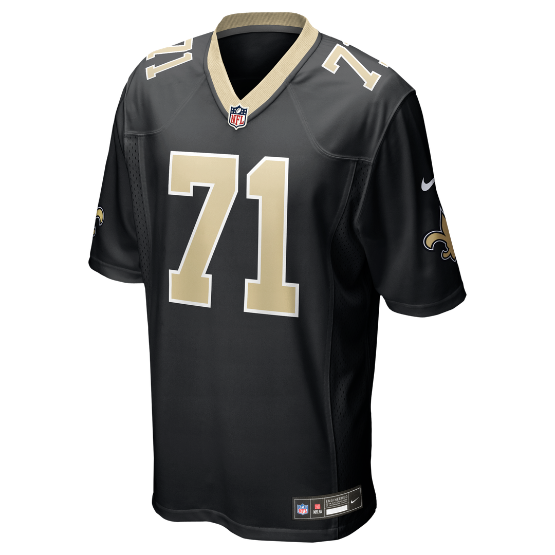 New Orleans Saints Kelvin Banks Jr. Nike Black Game Player Jersey