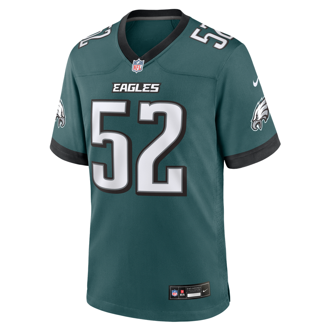 Philadelphia Eagles Jonathan Greenard Nike Midnight Green Team Game Jersey