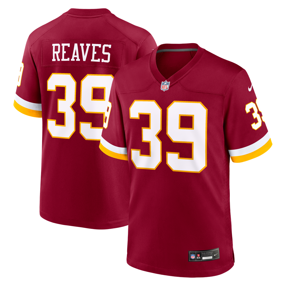Washington Commanders Jeremy Reaves Nike Black Hail Raiser Alternate Game Jersey