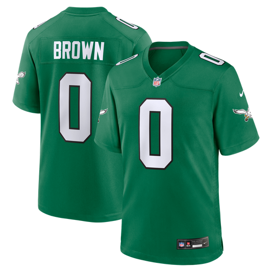 Philadelphia Eagles Marquise Brown Nike Kelly Green Alternate 2 Game Jersey