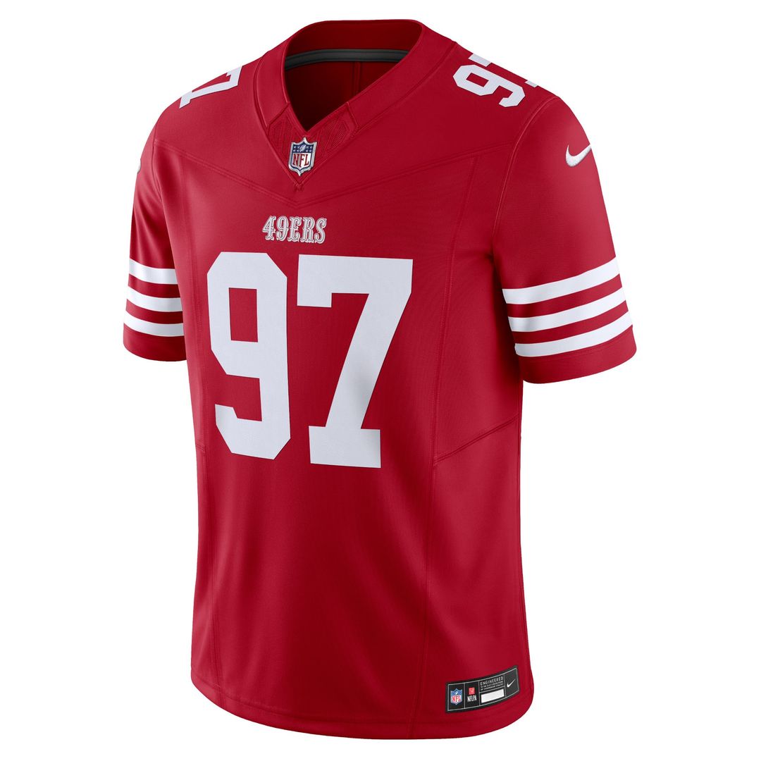 San Francisco 49ers Nick Bosa Nike Scarlet Vapor F.U.S.E. Limited Jersey