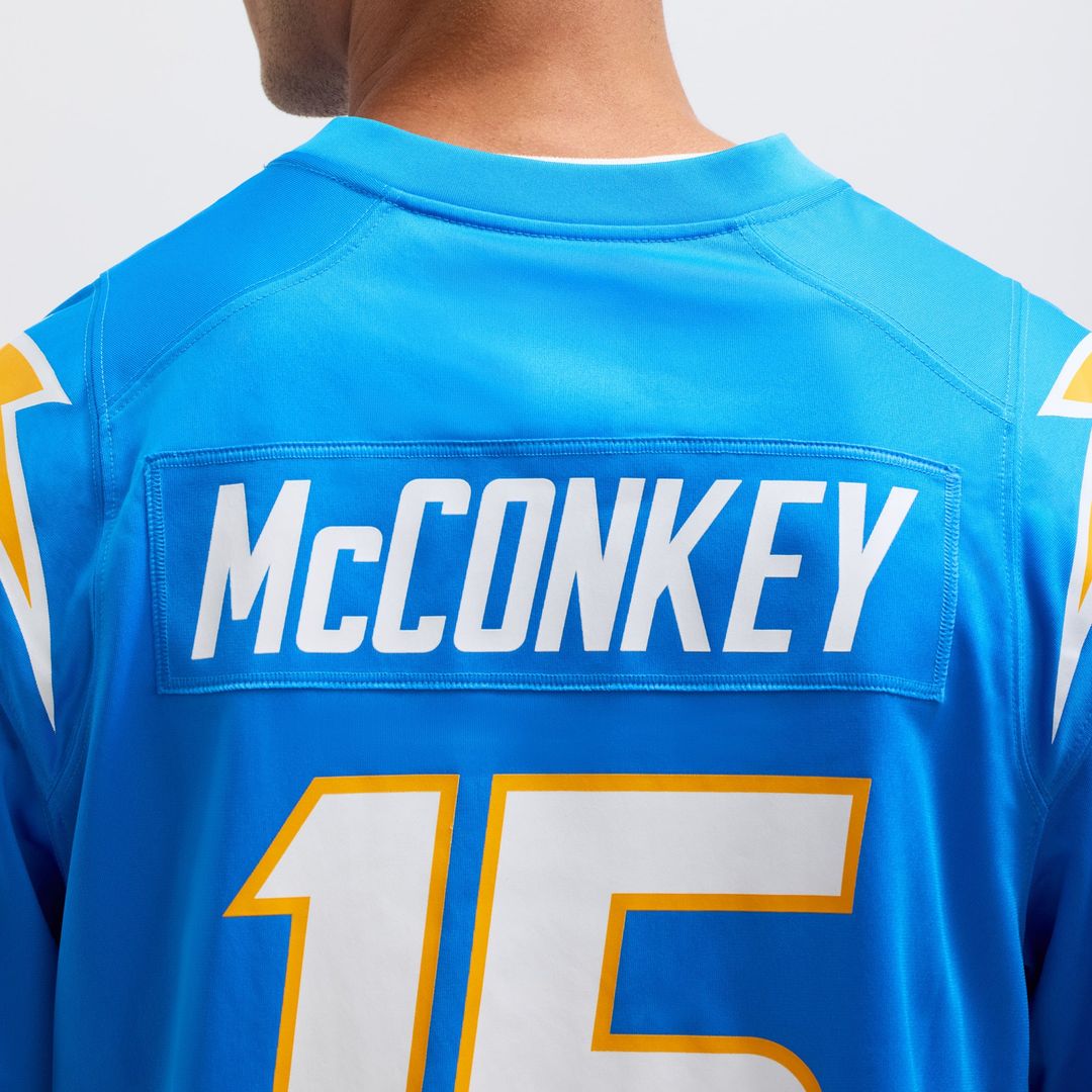 Los Angeles Chargers Ladd McConkey Nike Navy Alternate Super Chargers Game Player Jersey
