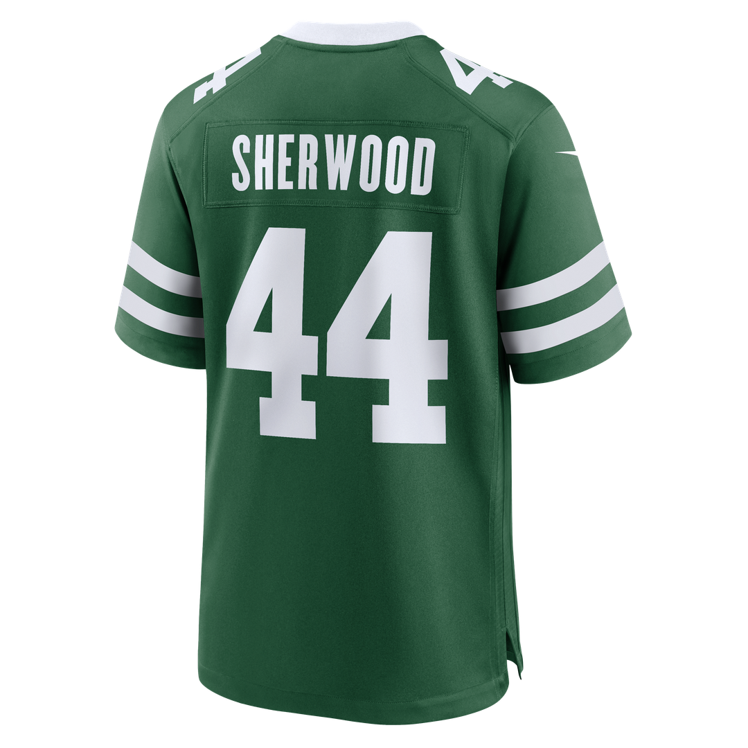 New York Jets Jamien Sherwood Nike Legacy Green Team Game Jersey