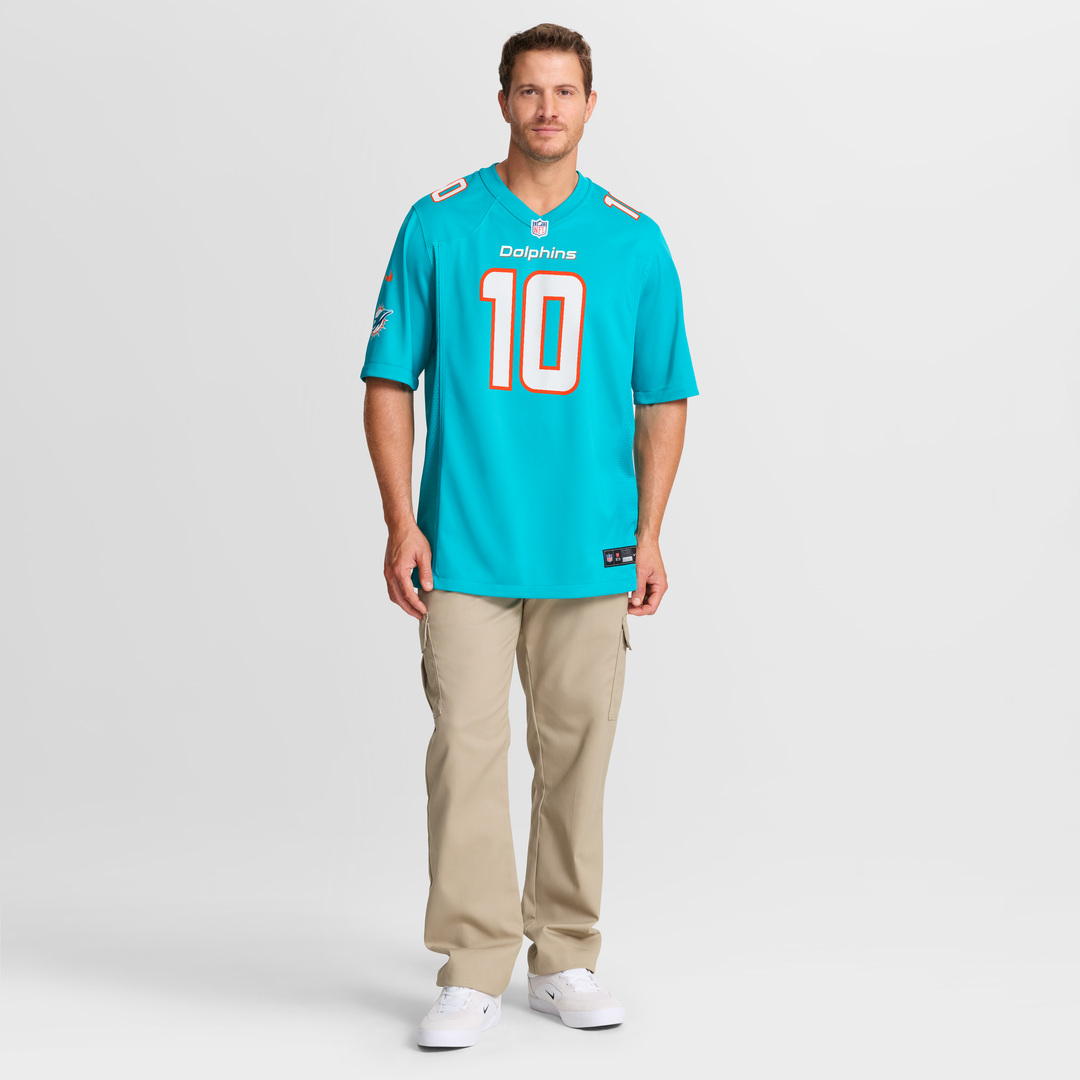 Miami Dolphins Jacob Rodriguez Nike Aqua Game Jersey