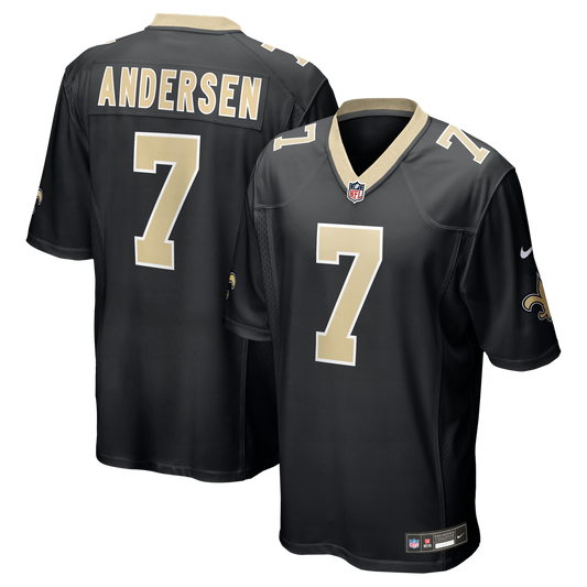 New Orleans Saints Morten Andersen Nike Black Game Retired Player Jersey