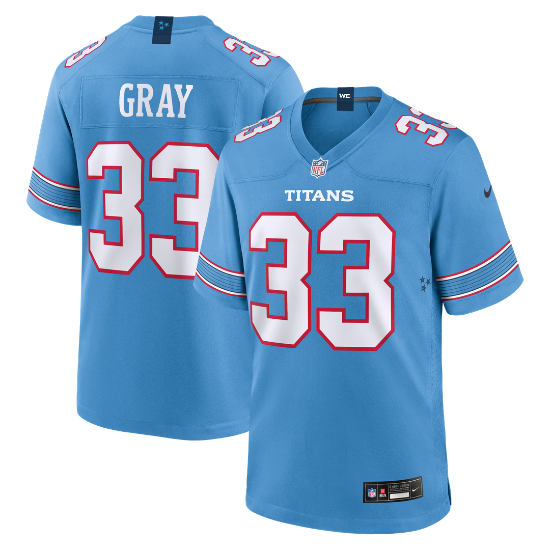 Tennessee Titans Cedric Gray Nike Light Blue Game Jersey
