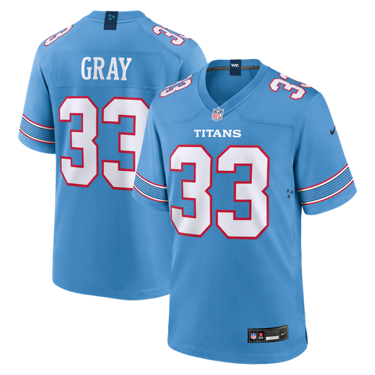Tennessee Titans Cedric Gray Nike Light Blue Game Jersey
