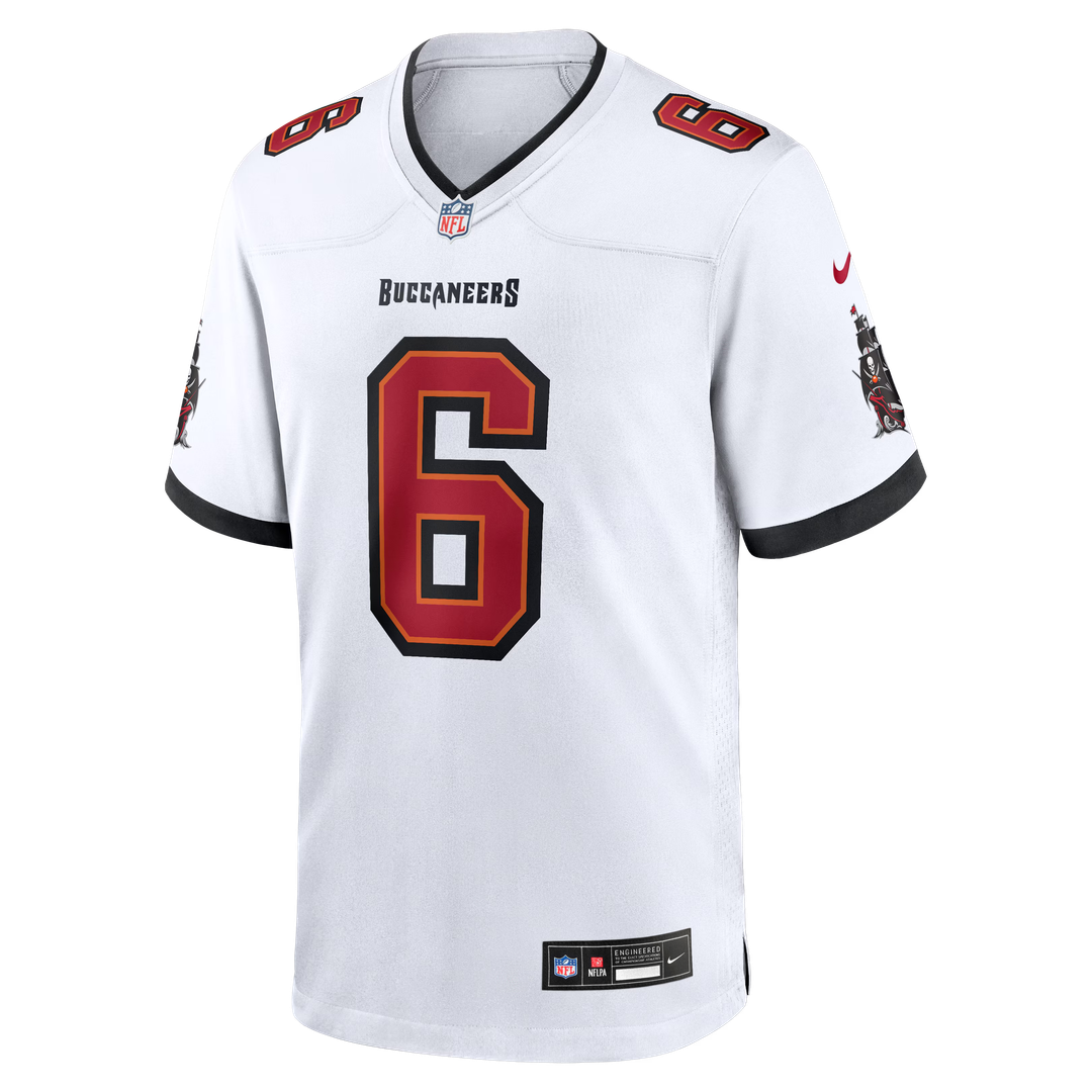 Tampa Bay Buccaneers Baker Mayfield Nike Pewter Alternate Game Player Jersey