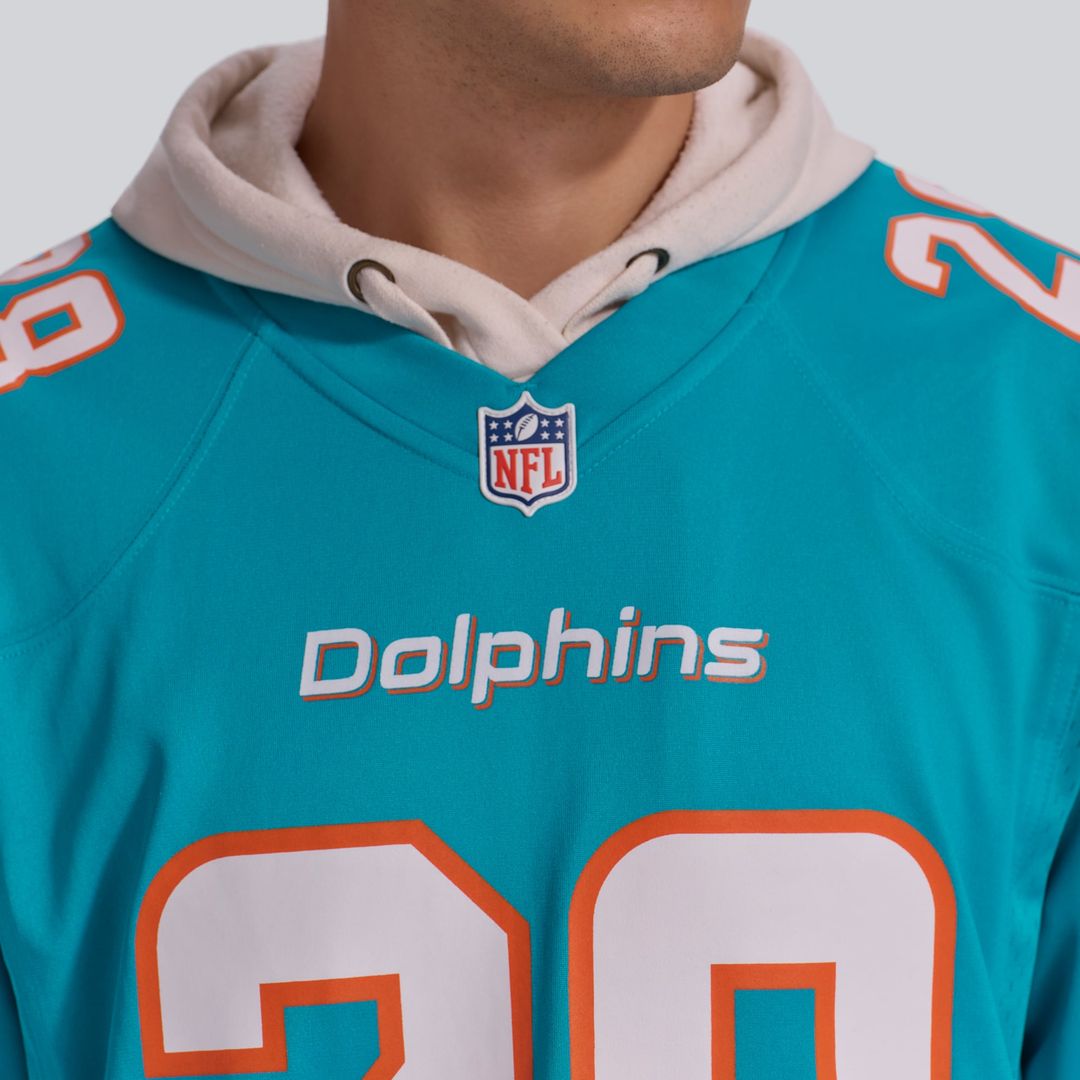 Miami Dolphins De'Von Achane Nike Aqua Player Game Jersey