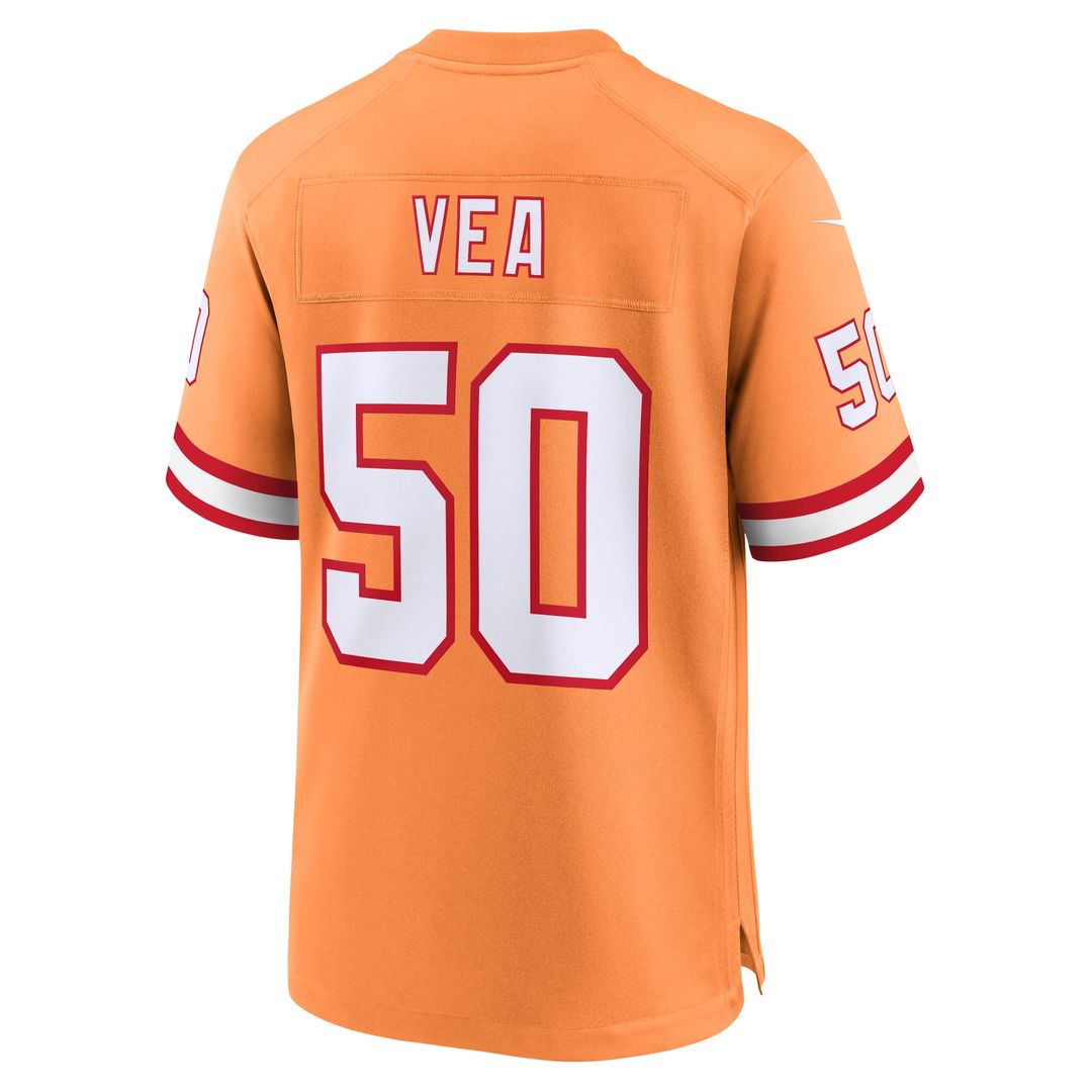 Tampa Bay Buccaneers Vita Vea Nike Orange Throwback Game Jersey