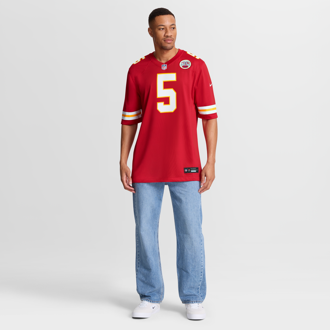Kansas City Chiefs Mansoor Delane Nike Red Team Game Jersey