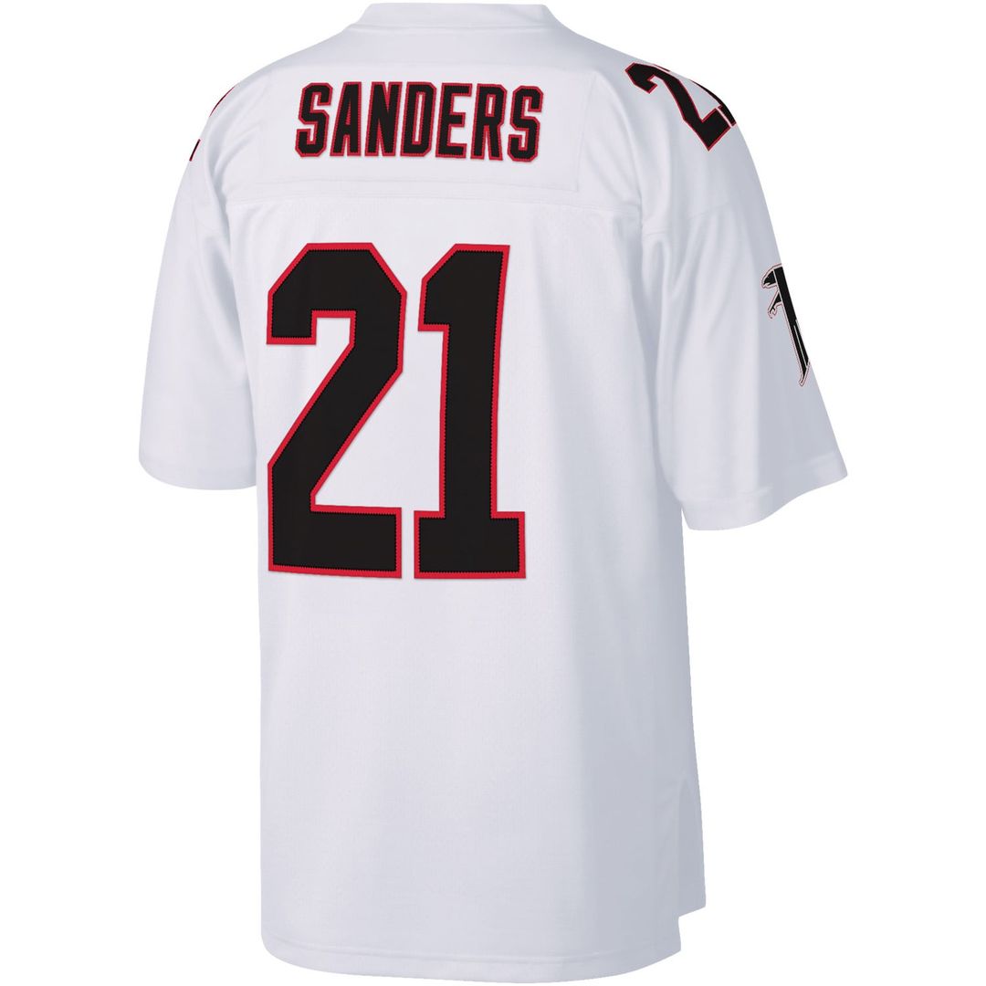 Atlanta Falcons Deion Sanders Mitchell & Ness White Legacy Replica Jersey