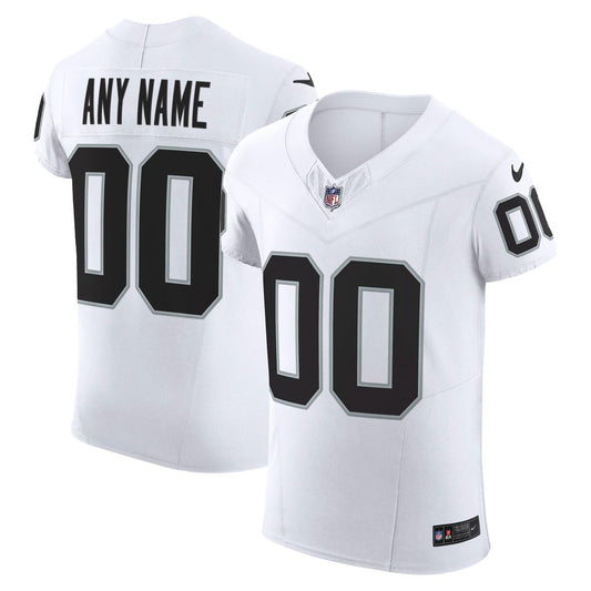 Las Vegas Raiders Nike White Vapor F.U.S.E. Elite Custom Jersey