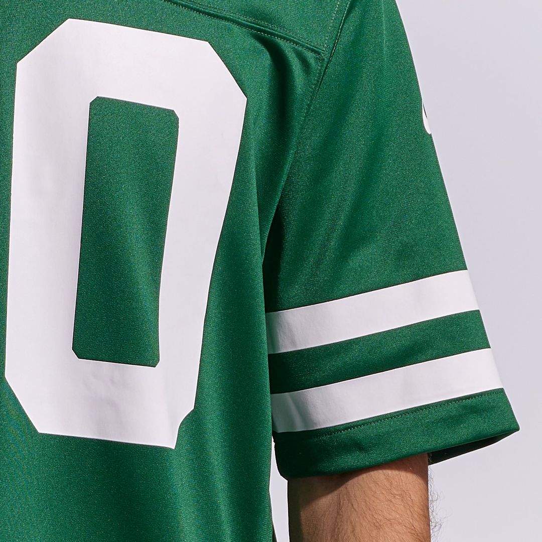 New York Jets Breece Hall Nike Legacy Black Alternate Game Jersey