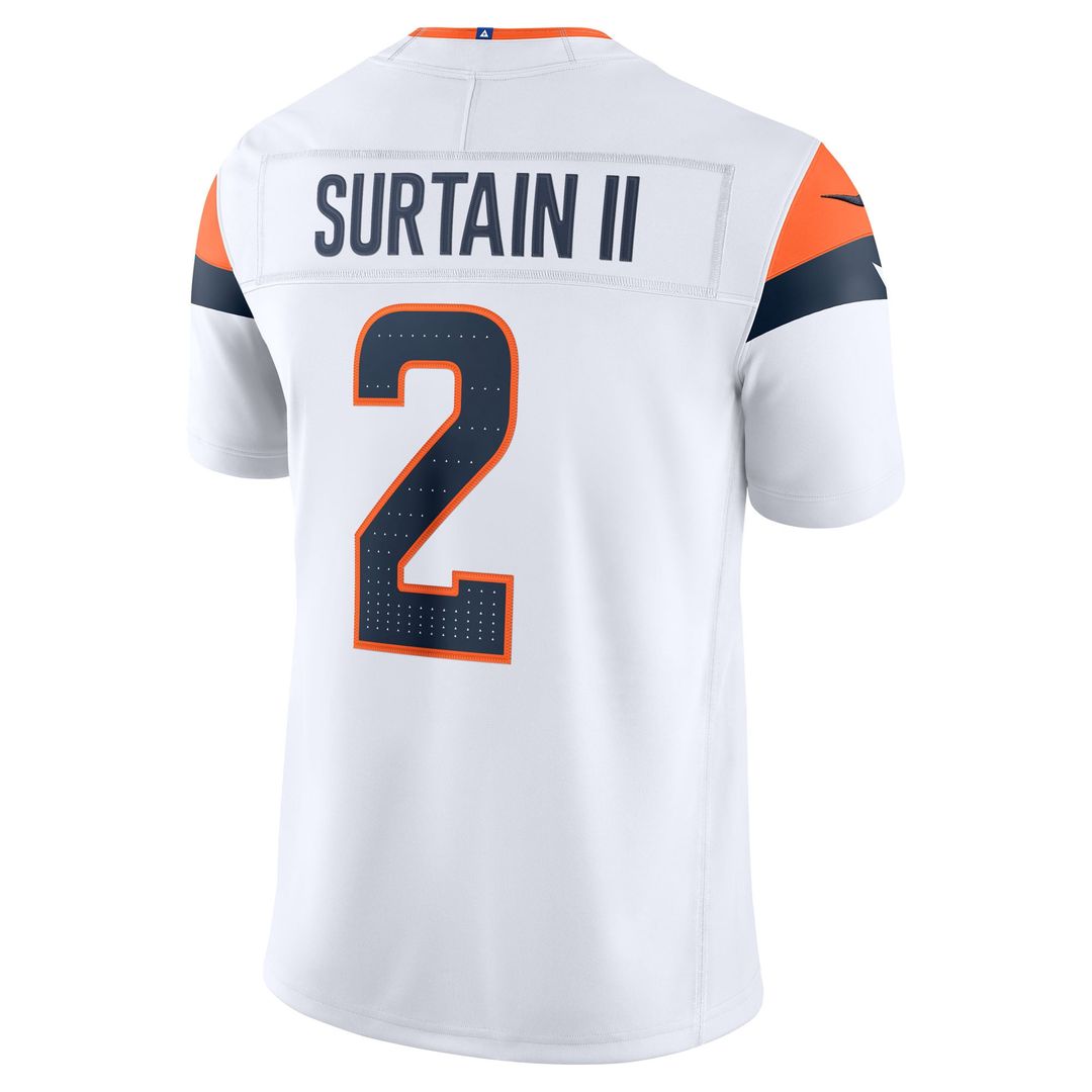 Denver Broncos Pat Surtain II Nike Navy Alternate Vapor F.U.S.E. Stitched Limited Jersey