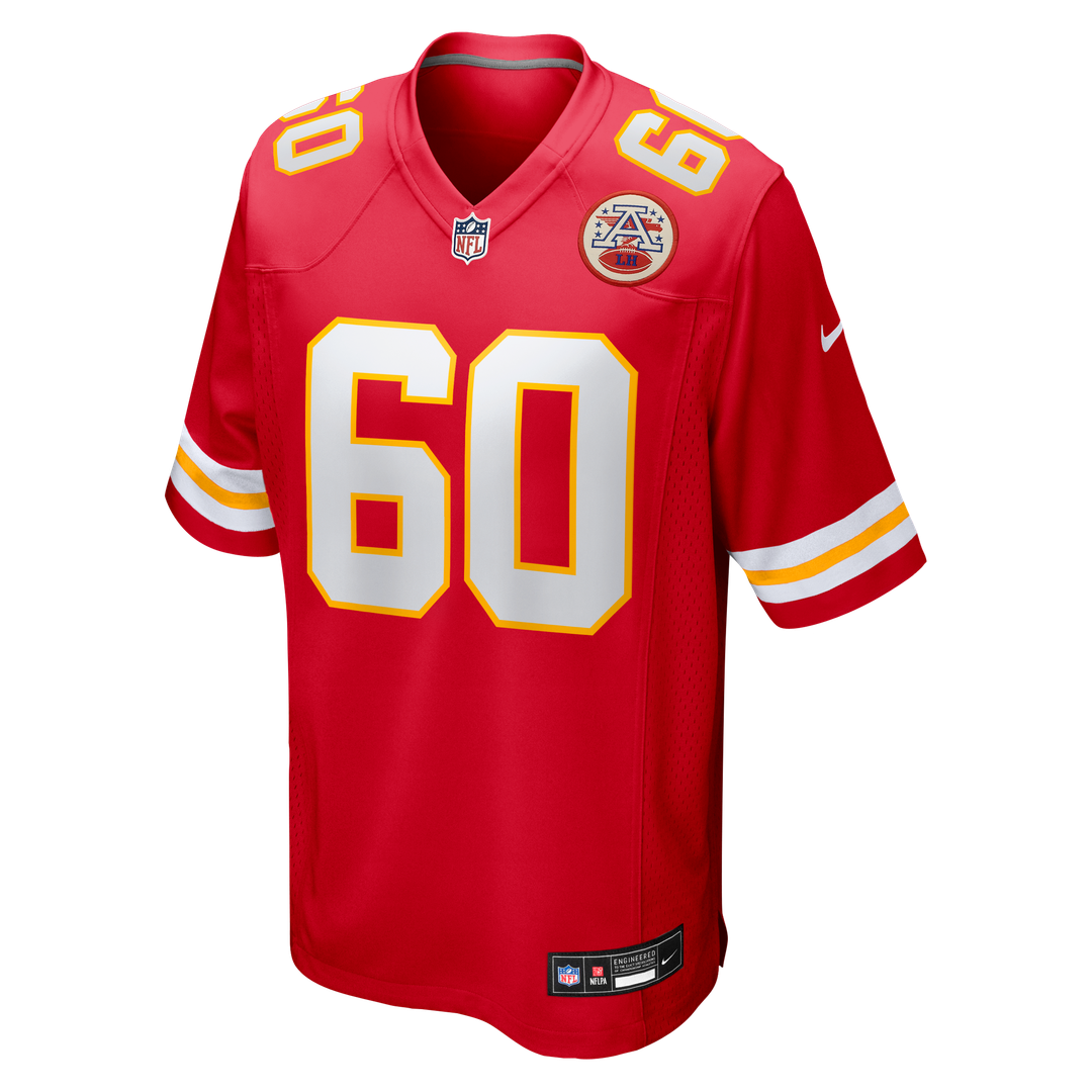 Kansas City Chiefs Hunter Nourzad Nike Red Game Jersey