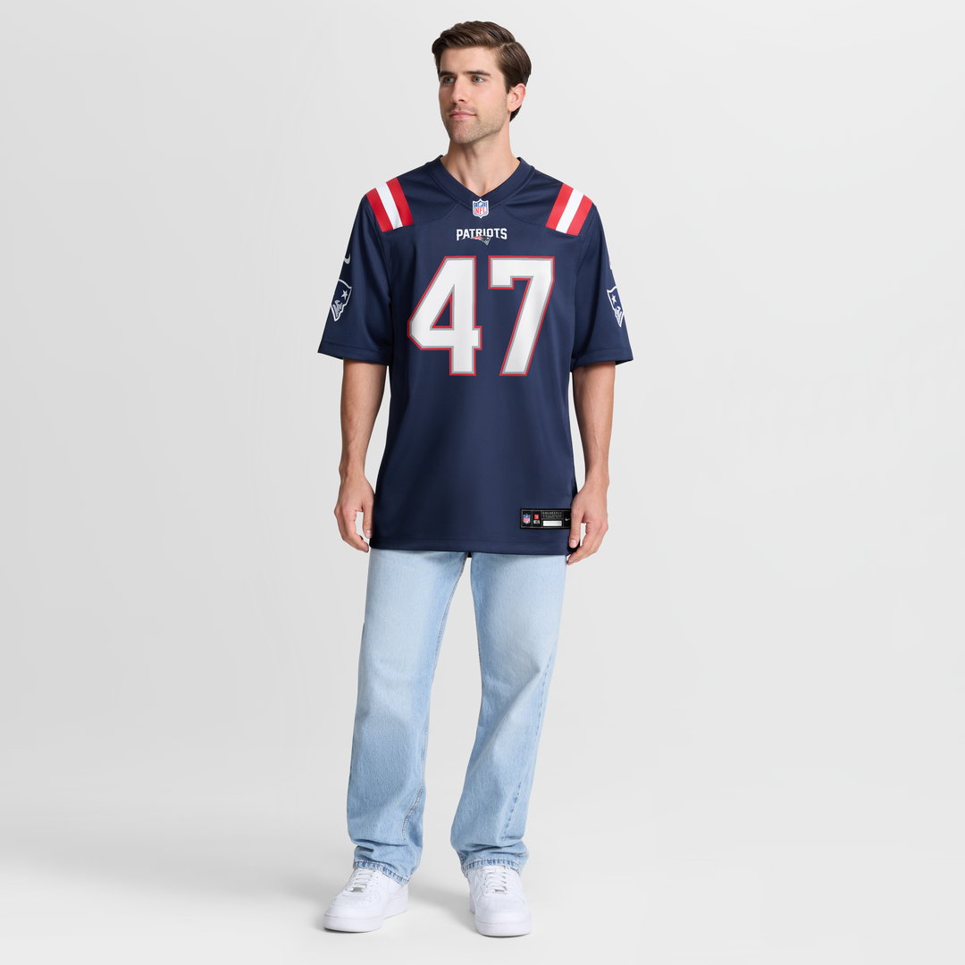 New England Patriots Julian Ashby Nike Navy Team Game Jersey
