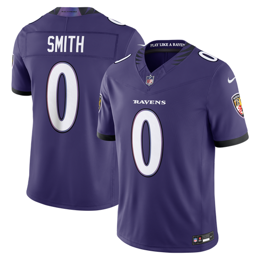 Baltimore Ravens Roquan Smith Nike Purple Team Vapor F.U.S.E. Stitched Limited Jersey