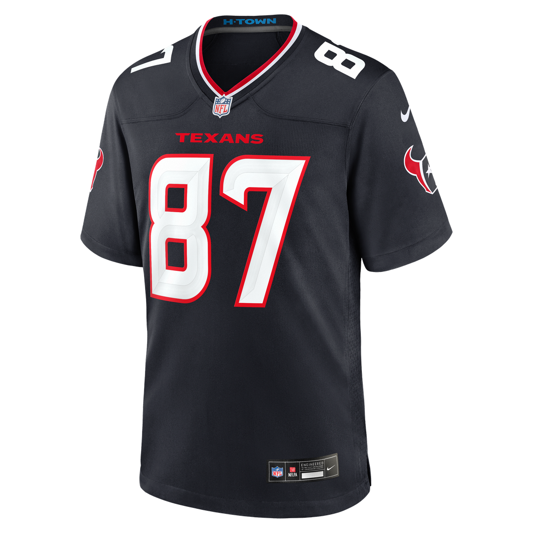 Houston Texans Cade Stover Nike Navy Game Jersey