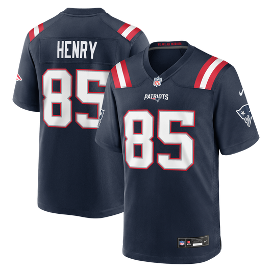 New England Patriots Hunter Henry Nike Navy Team Game Jersey