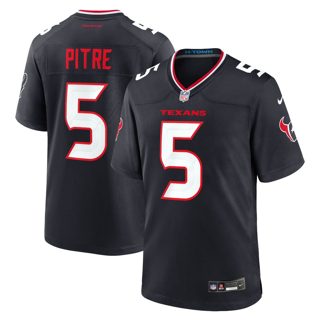 Houston Texans Jalen Pitre Nike Red Alternate Game Jersey