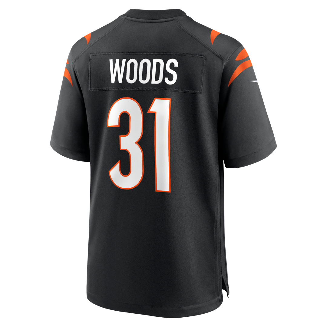 Cincinnati Bengals Ickey Woods Nike Black Retired Player Game Jersey