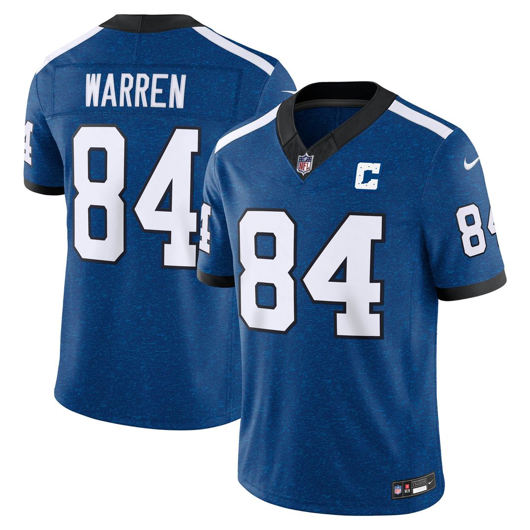 Indianapolis Colts Tyler Warren Nike Royal Alternate Indiana Nights Vapor F.U.S.E. Stitched Limited Jersey