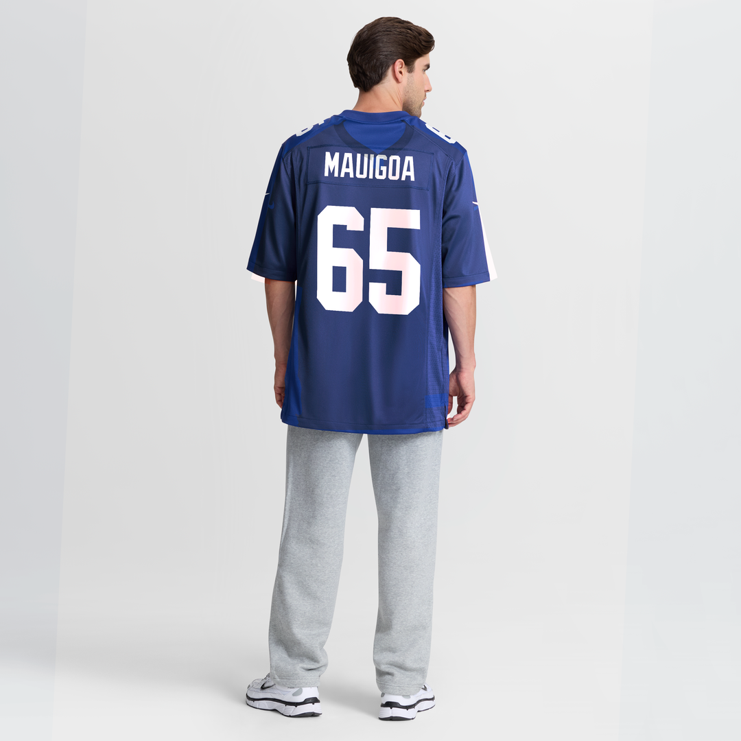 New York Giants Francis Mauigoa Nike Royal Team Game Jersey