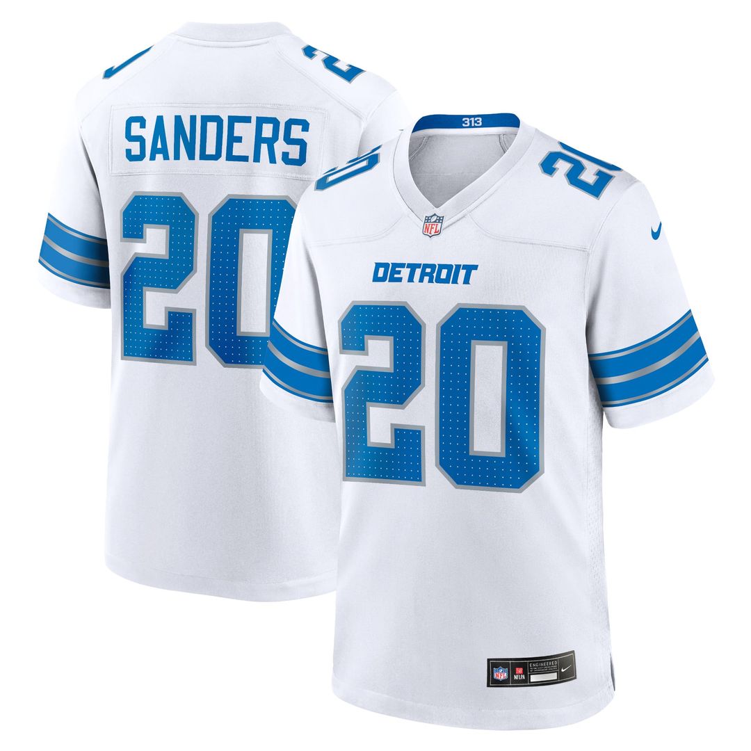 Detroit Lions Barry Sanders Nike Blue Retired Player Game Jersey
