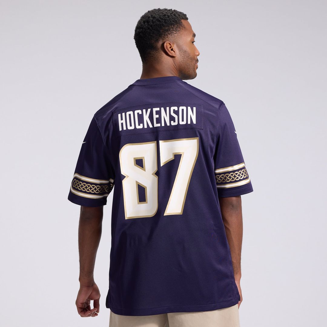 Minnesota Vikings T.J. Hockenson Nike Purple 2026 Rivalries Collection Game Jersey