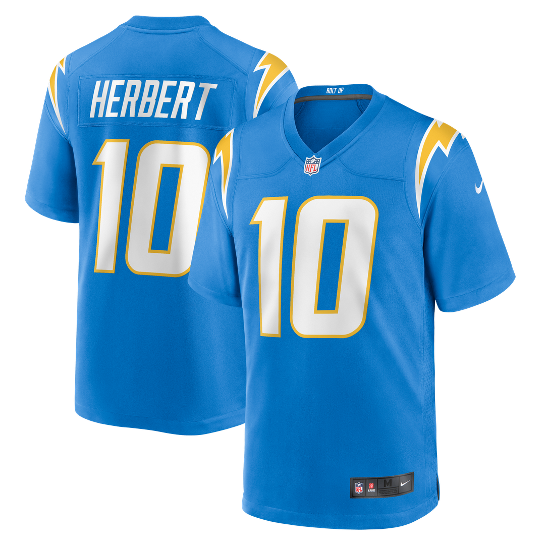 Los Angeles Chargers Justin Herbert Nike Navy Alternate Super Chargers Game Player Jersey