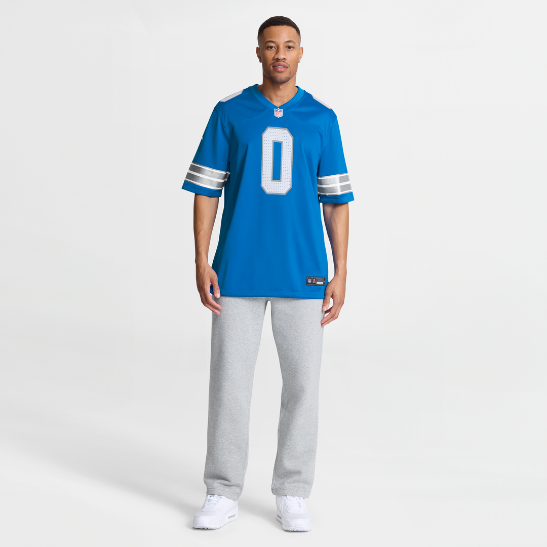 Detroit Lions Jahmyr Gibbs Nike White Game Player Jersey