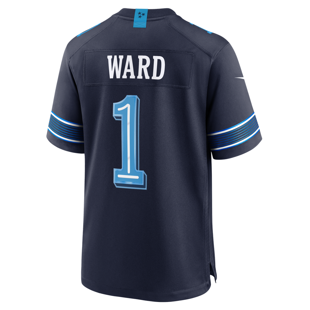 Tennessee Titans Cameron Ward Nike Navy 2026 Rivalries Collection Game Jersey