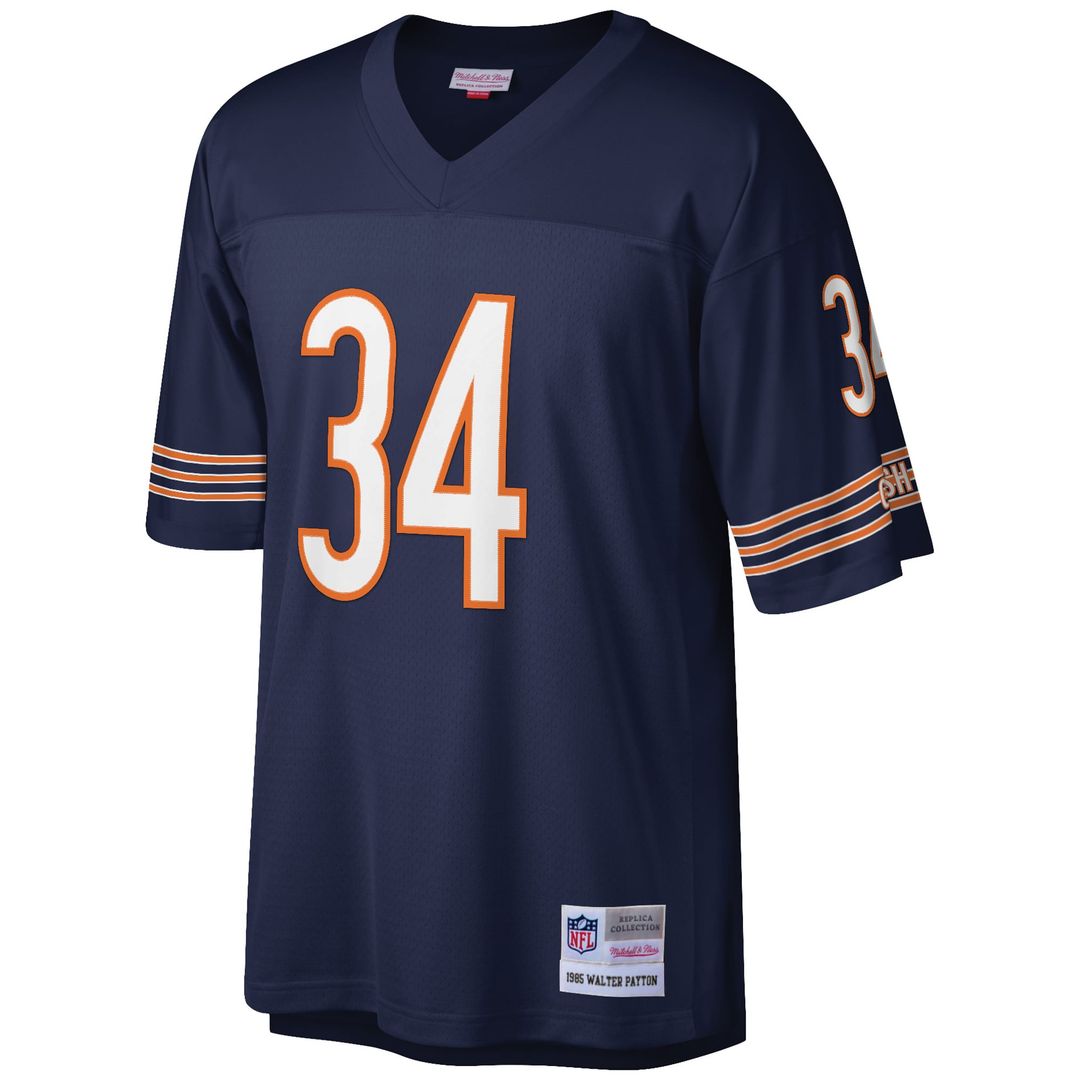 Chicago Bears Walter Payton Mitchell & Ness White Big & Tall 1985 Retired Player Replica Jersey