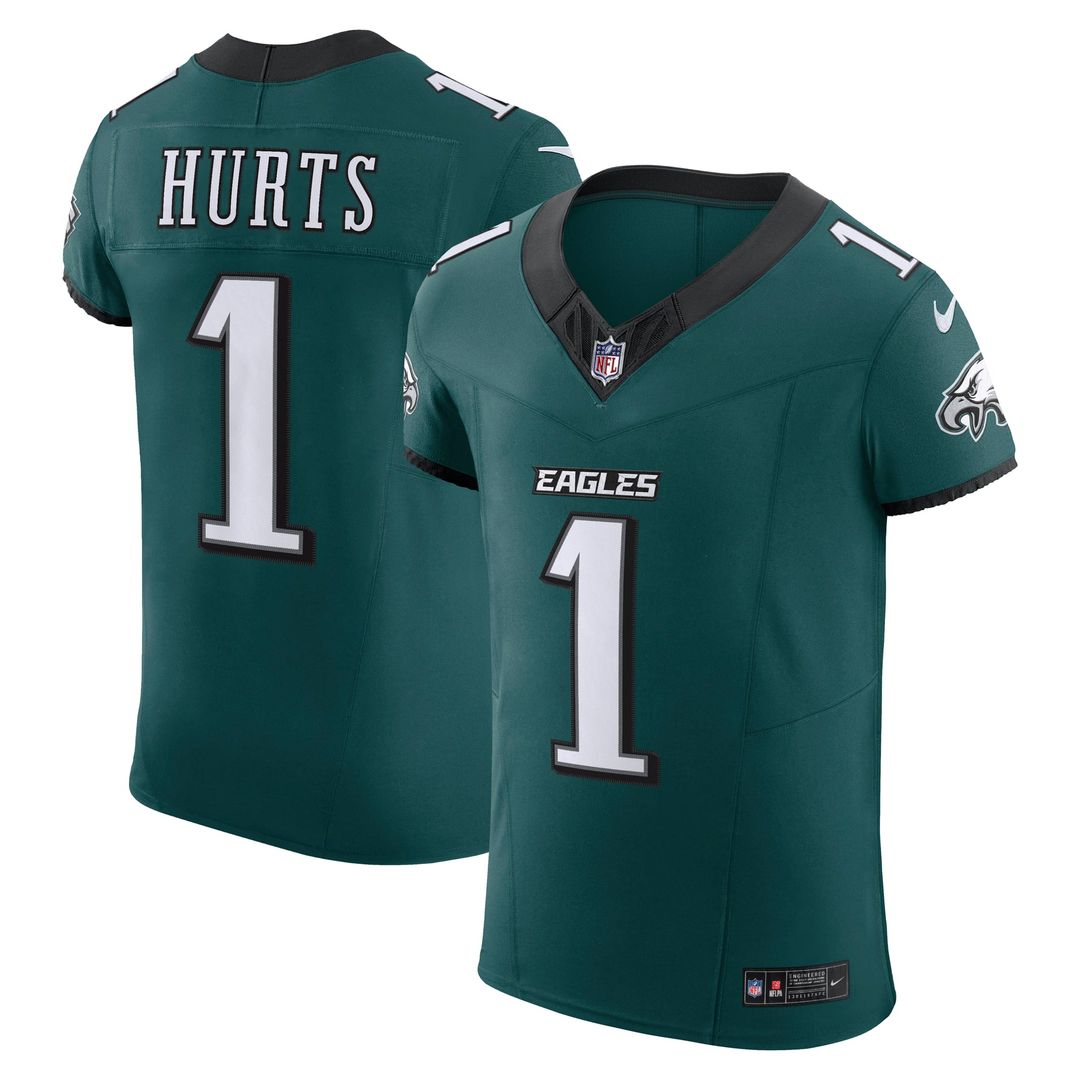 Philadelphia Eagles Jalen Hurts Nike Kelly Green Alternate Vapor F.U.S.E. Elite Jersey