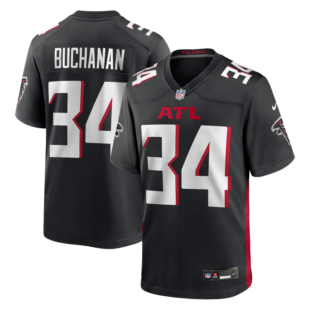 Atlanta Falcons Ray Buchanan Nike Black Game Retired Player Jersey