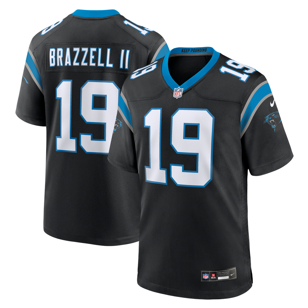 Carolina Panthers Chris Brazzell II Nike Black Team Game Jersey