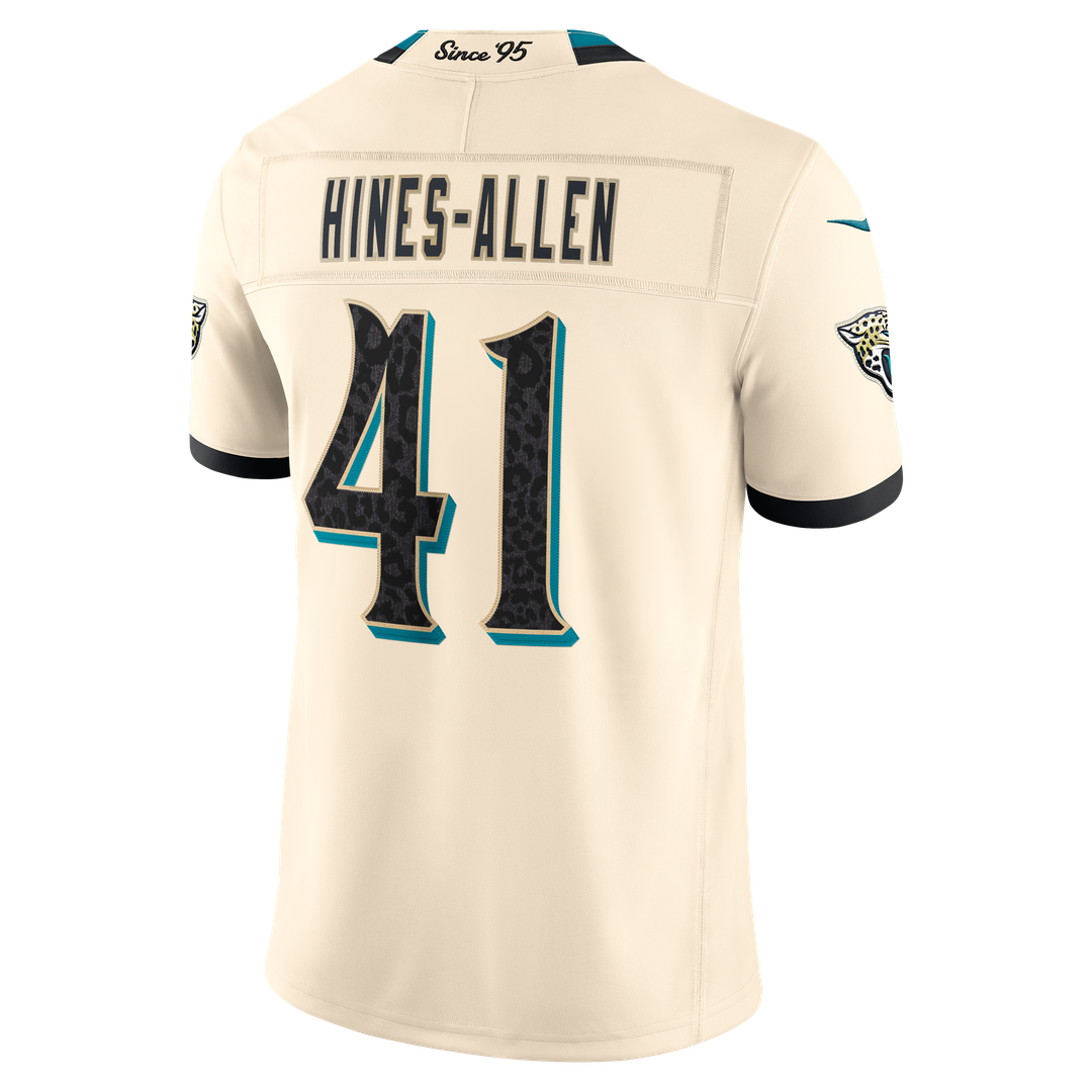 Jacksonville Jaguars Josh Hines-Allen Nike Natural 2026 Rivalries Collection Stitched Limited Jersey