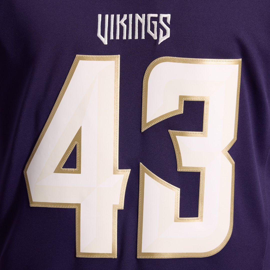 Minnesota Vikings Andrew Van Ginkel Nike Purple 2026 Rivalries Collection Stitched Limited Jersey