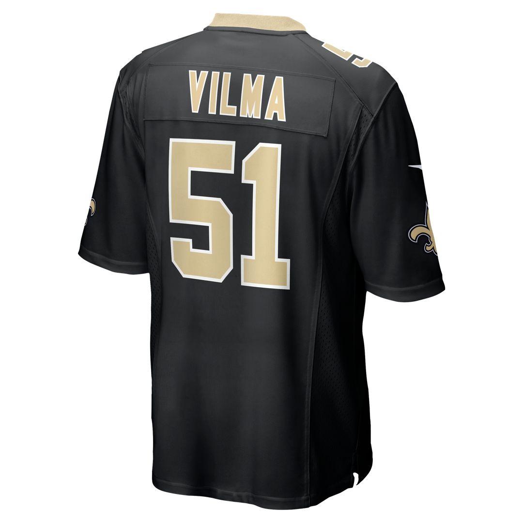 New Orleans Saints Jonathan Vilma Nike Black Game Retired Player Jersey