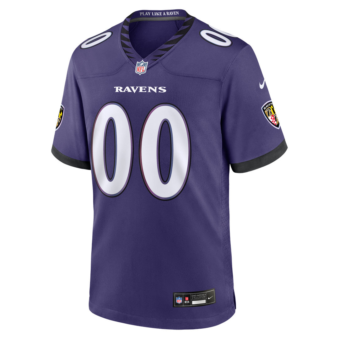 Baltimore Ravens Nike Purple Custom Game Jersey