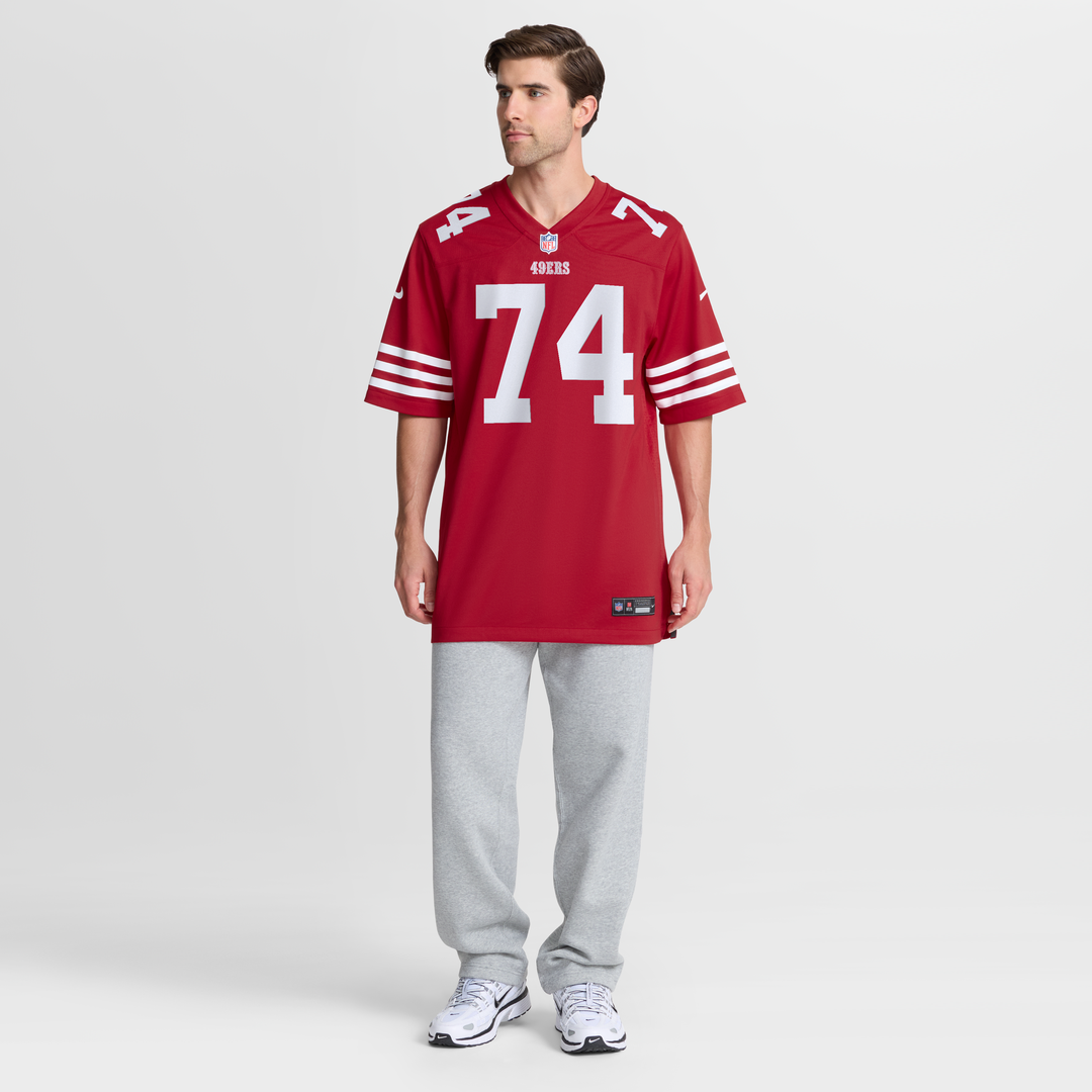 San Francisco 49ers Brett Toth Nike Scarlet Team Game Jersey
