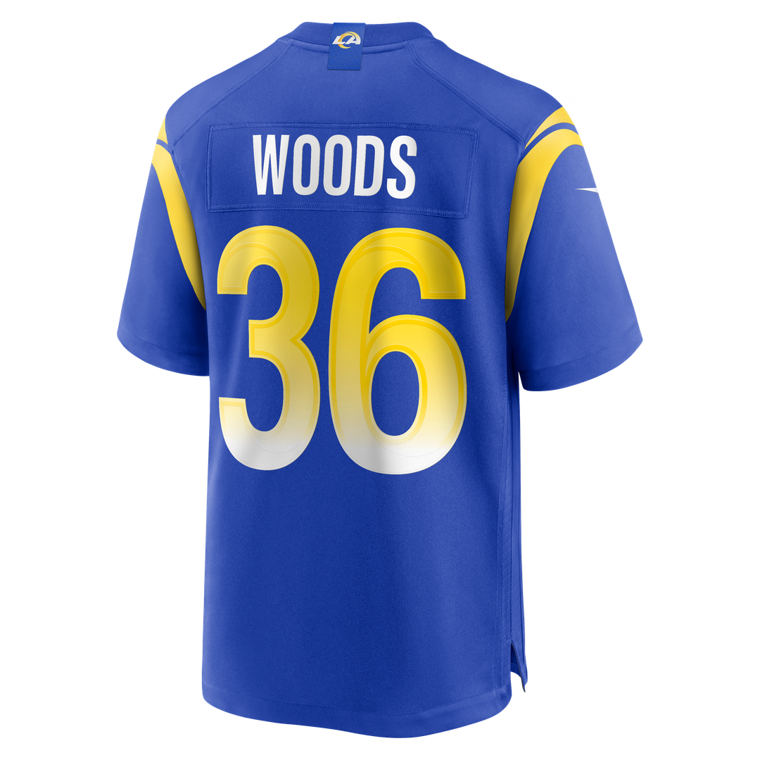 Los Angeles Rams Charles Woods Nike Royal Game Jersey
