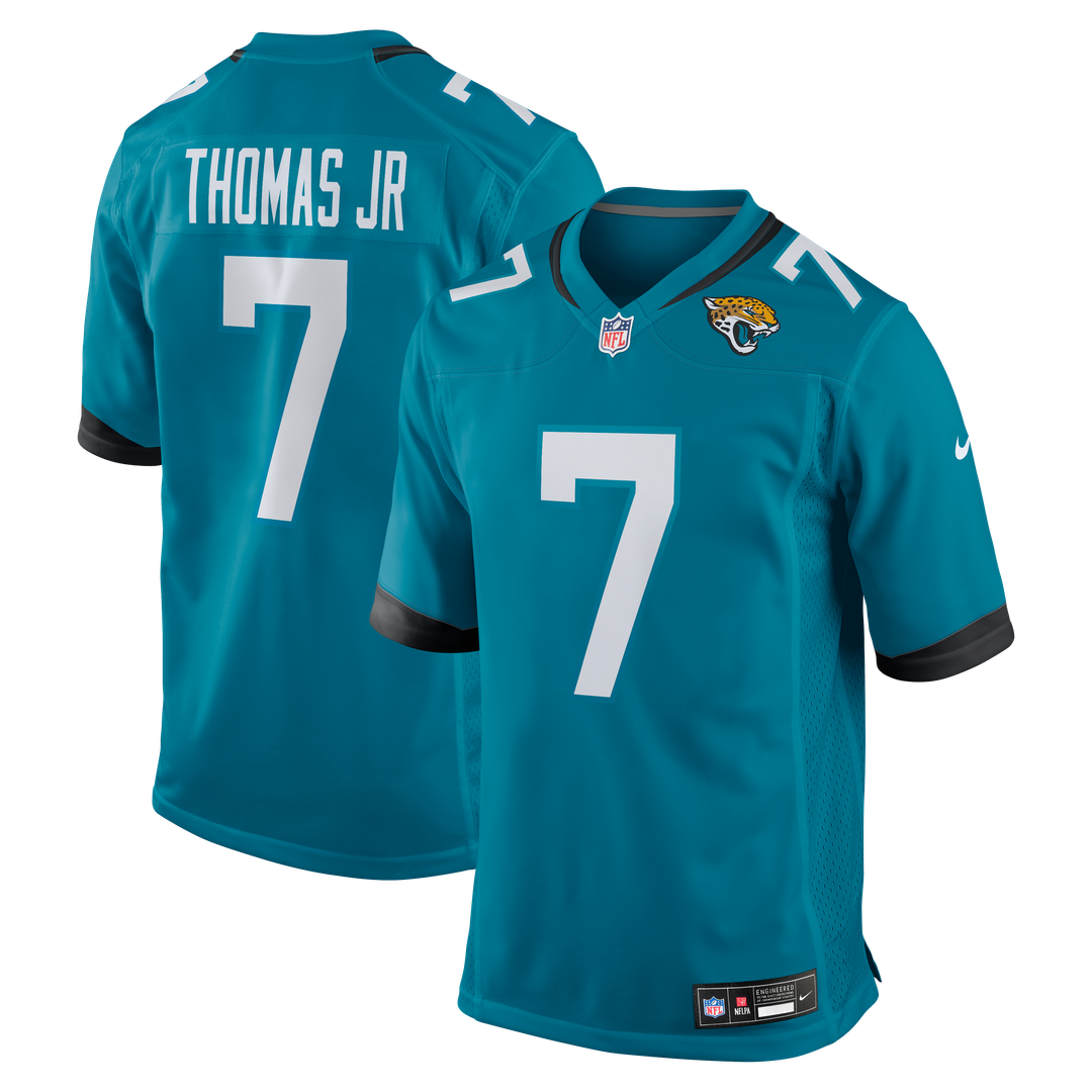 Jacksonville Jaguars Brian Thomas Jr Nike Teal Player Game Jersey