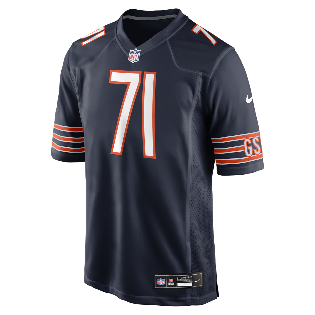 Chicago Bears Jedrick Wills Jr. Nike Navy Team Game Jersey