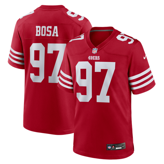 San Francisco 49ers Nick Bosa Nike Scarlet Player Game Jersey