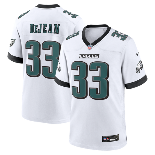 Philadelphia Eagles Cooper DeJean Nike White Game Jersey