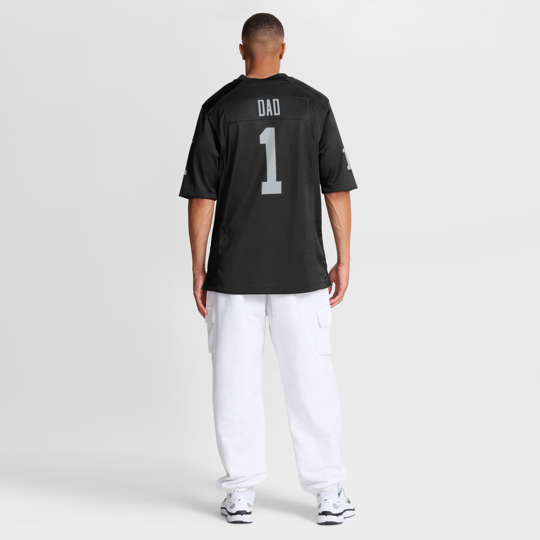 Las Vegas Raiders Number 1 Dad Nike Black Game Jersey
