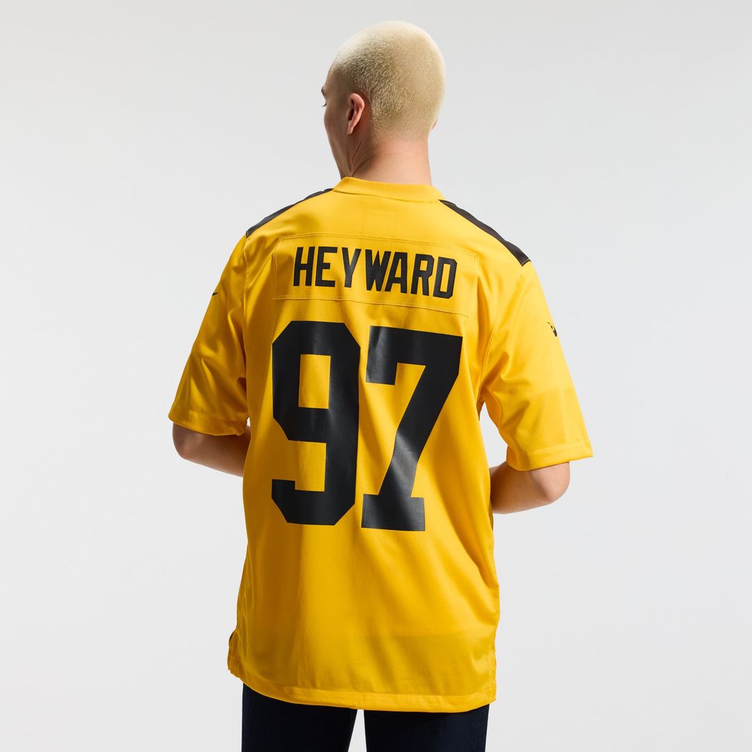 Pittsburgh Steelers Cameron Heyward Nike Gold Alternate 1933 Throwback Game Jersey